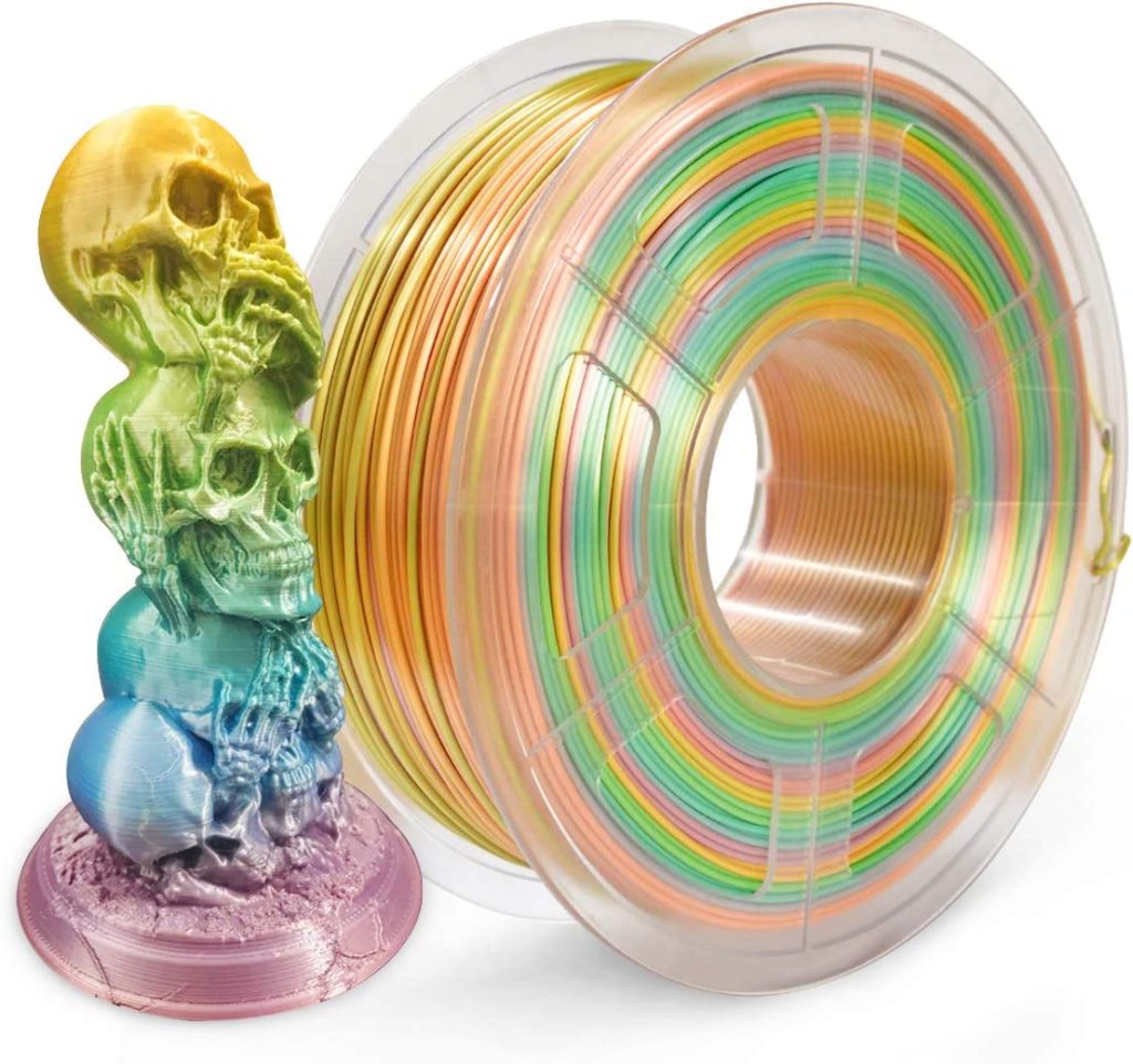 PLA + Sunlu Silk Rainbow 1kg 1.75mm - CONSOMMABLES - Nozzler