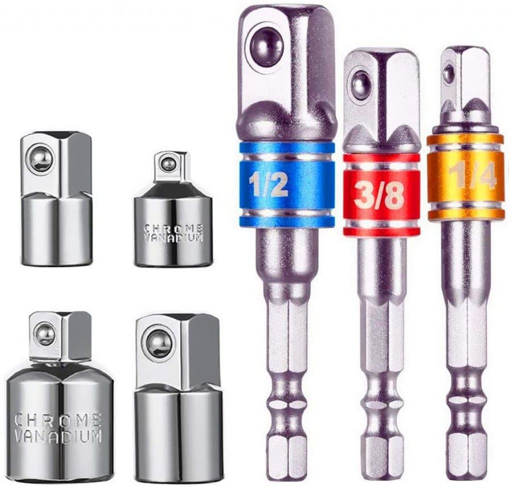 Lot Adaptateurs Clé à Cliquet FACOM - 10mm Vers 1/4" Et 19mm Vers 1/2" | 467.ADAPT10-19