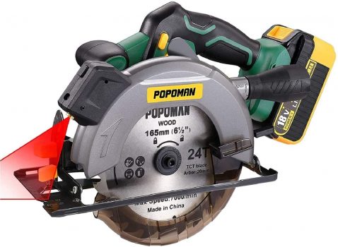 scie circulaire sans fil popoman