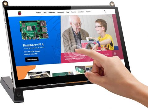 moniteur raspberry tactile