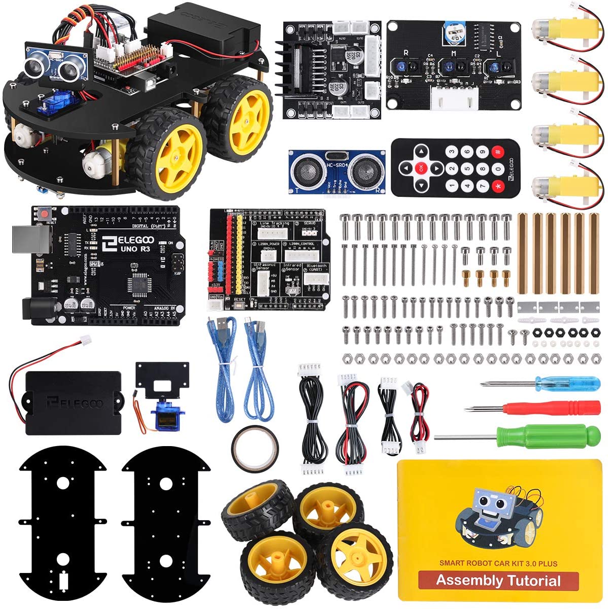 Kit de voiture robot intelligent OSOYOO pour Arduino pour adultes et enfants