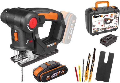 WORX 2 en 1 scie multifonction sans fil