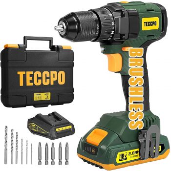 Teccpo Perceuse sans fil Brushless