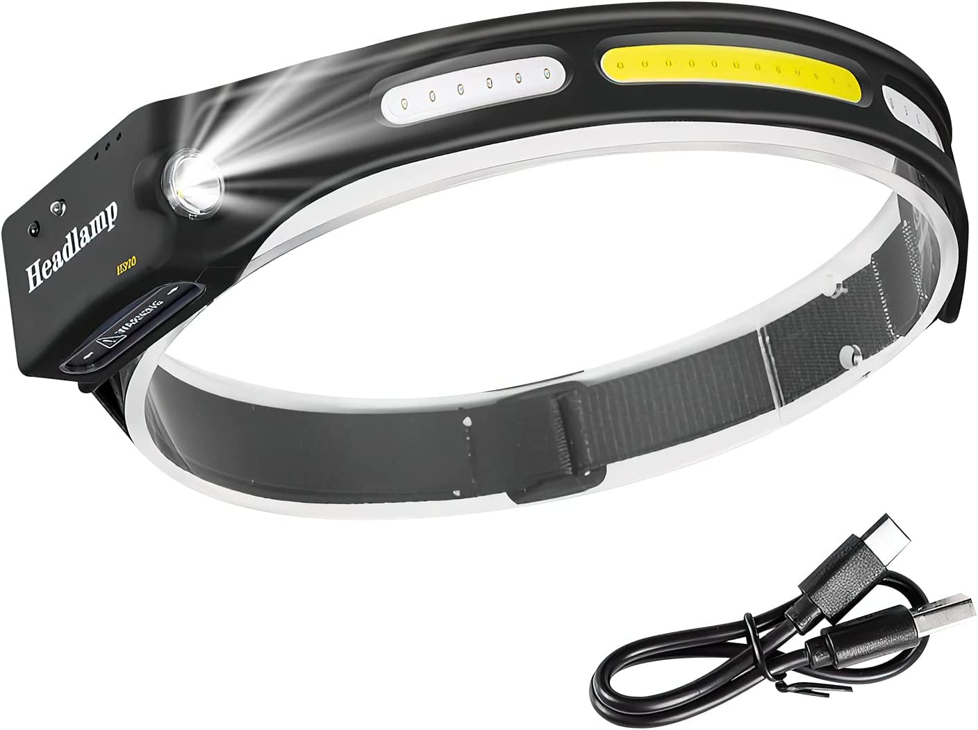 DEFINEST Lampe Frontale Laser LED Rechargeable Avec Ceinture - Pour Thérapie Et Contrôle Sensorimoteur