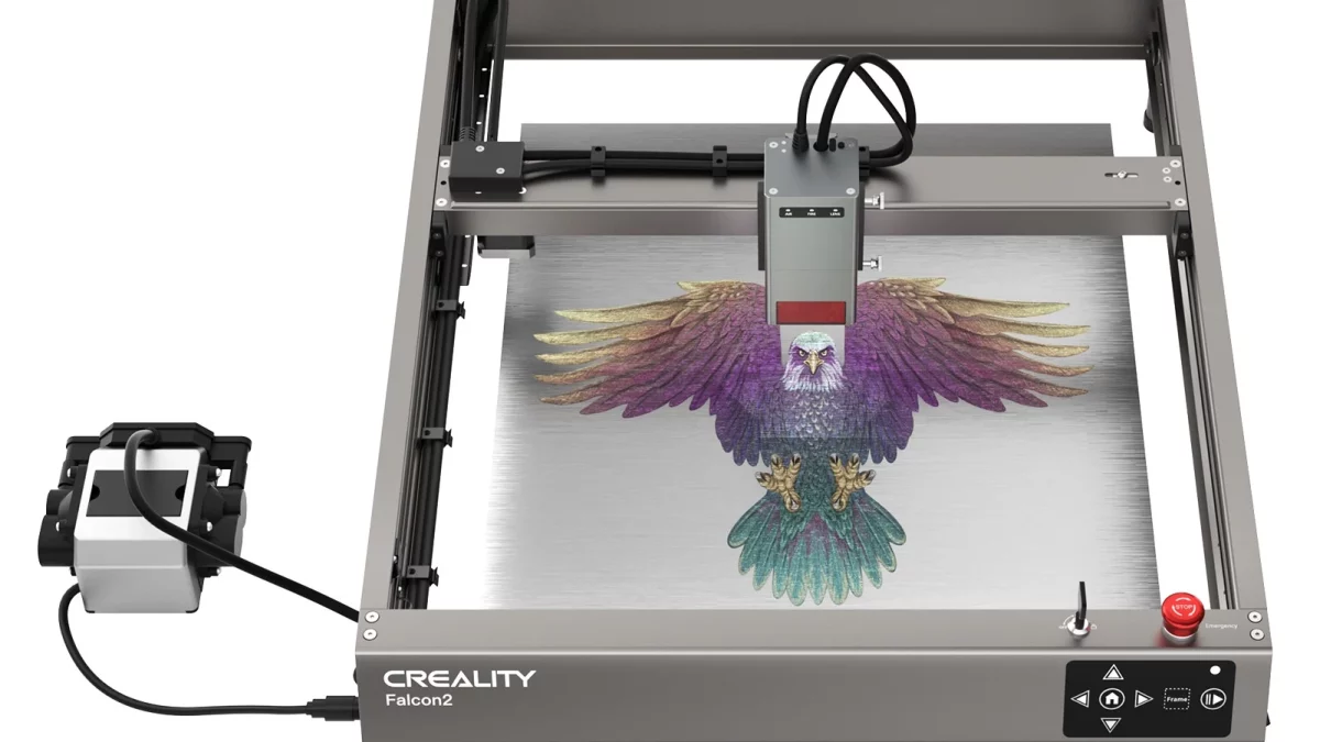 Test Creality Falcon2 22W, la nouvelle star de la gravure et découpe laser  Diode