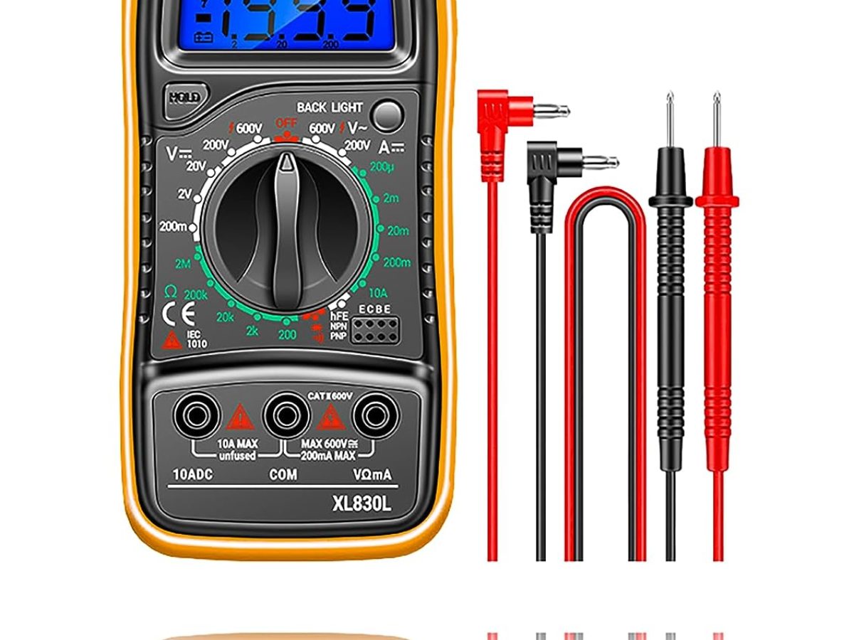 LAZY COOK Digital Multimeter Voltmeter - Multimètre Numérique