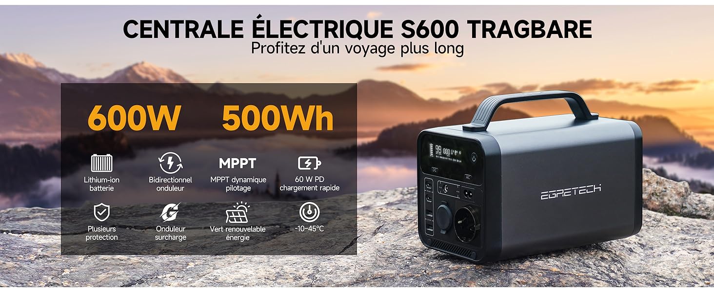 centrale électrique 600W