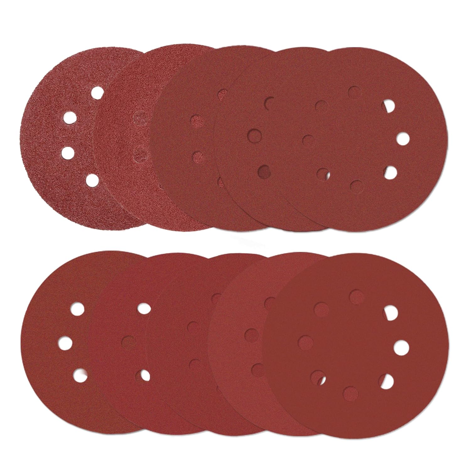 DEWALT Disques Abrasifs 125mm Grain 120 - Lot De 10 Pour Ponceuses Rotorbitales