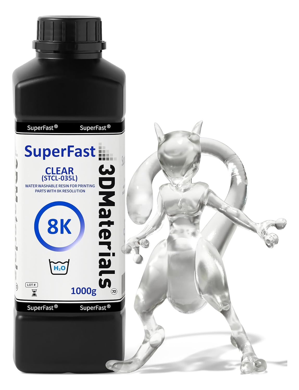 SuperFast 8K résine 3DMaterials 1000g - CONSOMMABLES - Nozzler