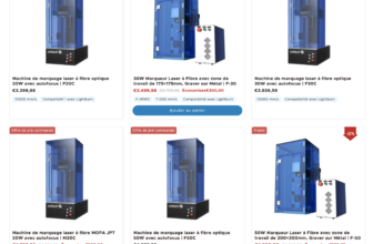 Comparaison Lasers Fibre OMTECH