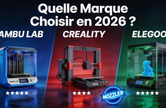 Comparatif Bambu Lab vs Creality vs Elegoo imprimante 3D 2026 - Nozzler