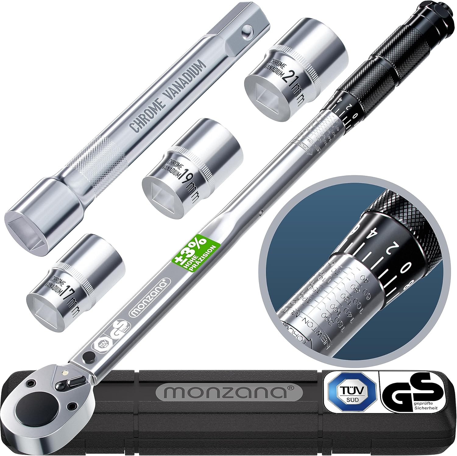 Clef Dynamometric Clé Dynamométrique 6 Pièces 40-210NM - OUTILS - Nozzler