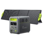FOSSIBOT F1200 + SP200 Panneau Solaire Pliable