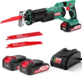 HYCHIKA Scie Sabre sans fil 18V + 2 Batteries