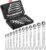 12 Pcs Jeu de Clé Mixte à Cliquet