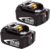 2X BL1860B batterie pour Makita 18V
