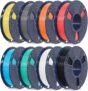 SUNLU Filament d’imprimante 3D Multicolore Paquet