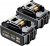 2 batteries BL1850B 18V 5.5Ah