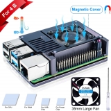Boîtier Raspberry Pi 4 + Ventilateur + dissipateurs