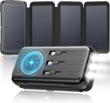 Chargeur Solaire 25000mAh 20W Batterie Externe sans Fil
