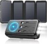 Chargeur Solaire 25000mAh 20W Batterie Externe sans Fil