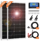 DOKIO 2PC Panneau Solaire 100W 18V