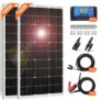 DOKIO 2PC Panneau Solaire 100W 18V