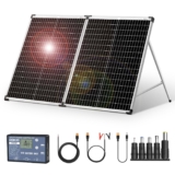 DOKIO Panneau Solaire Pliable 100W 18V