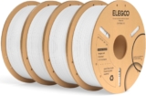 ELEGOO Filament PLA+1.75mm Blanc 4KG