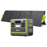 FOSSiBOT F2400 Portable Power Station + FOSSiBOT SP200 18V 200W
