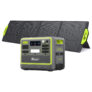 FOSSiBOT F2400 Portable Power Station + FOSSiBOT SP200 18V 200W