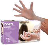 100 Gants en vinyle jetables taille L
