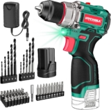 HYCHIKA Perceuse Visseuse sans Fil 45Nm