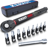 KIRXST Clé Dynamométrique 1/4” 3-33 Nm