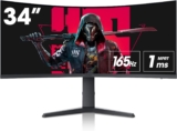 KOORUI Écran PC Gaming Incurvé 34 Pouces