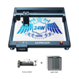 LONGER Laser B1 20W + Laser Bed + Rotary Roller with Bracket