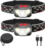 Lampe Frontale LED rechargeable x2