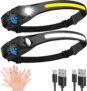 Lampe Frontale Rechargeable 2 pièces