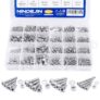 880Pcs M2 M3 M4 Lot de vis à tête hexagonale
