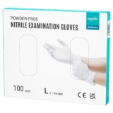 Lot de 100 gants jetables en nitrile EUROPAPA
