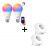 Lot 2 prises connectées + 2 Ampoules Wifi