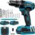 MHPRO Perceuse Visseuse Sans Fil 21V 2 batteries