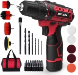 Perceuse Visseuse Sans Fil Meterk 12V + Kit Brosses