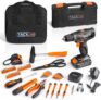 Perceuse Visseuse sans fil Tacklife + kit d’outils 56 accessoires