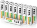 Piles AA rechargeables EBL 16pcs