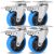 Lot de 4 Roulettes Pivotantes