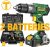 Kit Perceuse Visseuse Sans Fil TECCPO 2 batteries + Accessoires