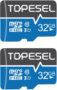 Cartes Mémoires MicroSDHC 32Go x2