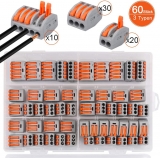 Bornes de connexion 60pcs