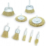 Lot de 9 brosses métalliques
